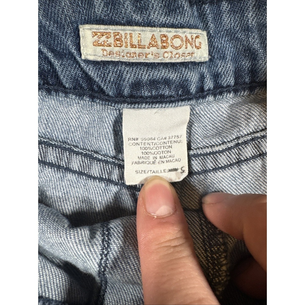 Billabong Denim Womens Overall Pants Size S - Picture 5 of 6